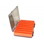 Коробка для воблеров двухсторонняя 27*17*5 Оранжевая